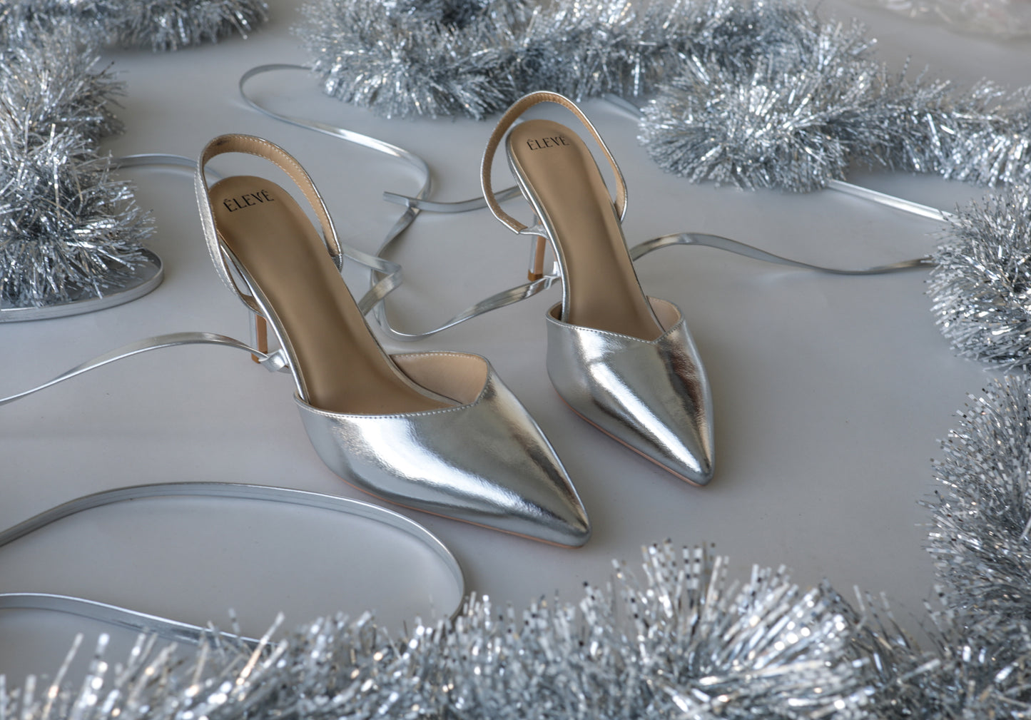 Pointe Shoes - Silver